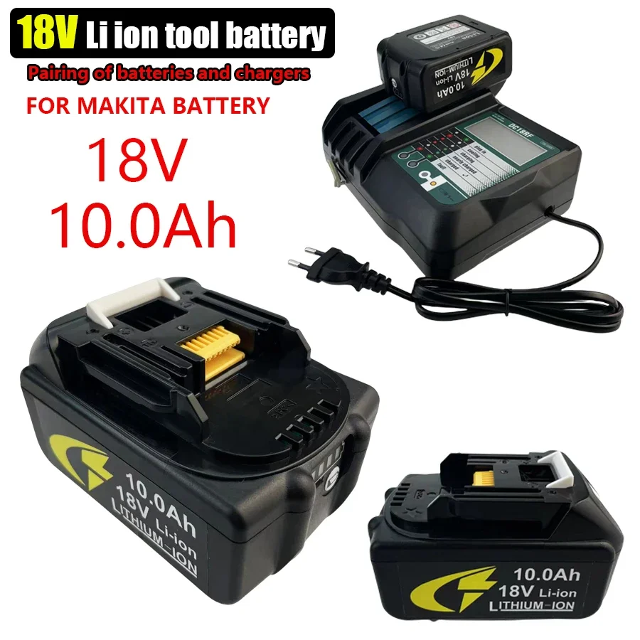 

2023 Upgraded for Makita 18V 10000mAh Battery BL1830 BL1830B BL1840 BL1850 BL1850B BL1860B BL1815 Replacement Lithium Battery