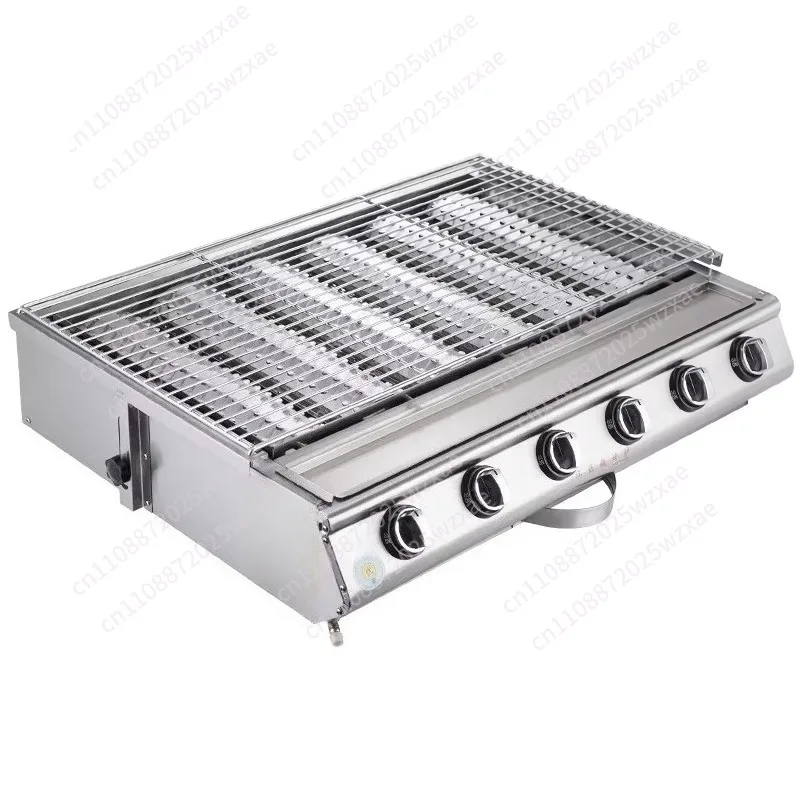 4 Burner BBQ Grill Detachable Smokeless BBQ Grill Outdoor Patio Garden Portable BBQ Grill