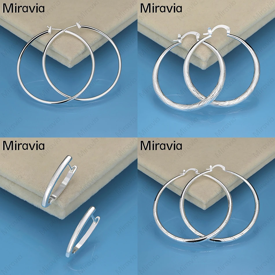 

Miravia 925 Sterling Silver Geometric Earrings Personalized Gift Accessories Party Jewelry Wedding