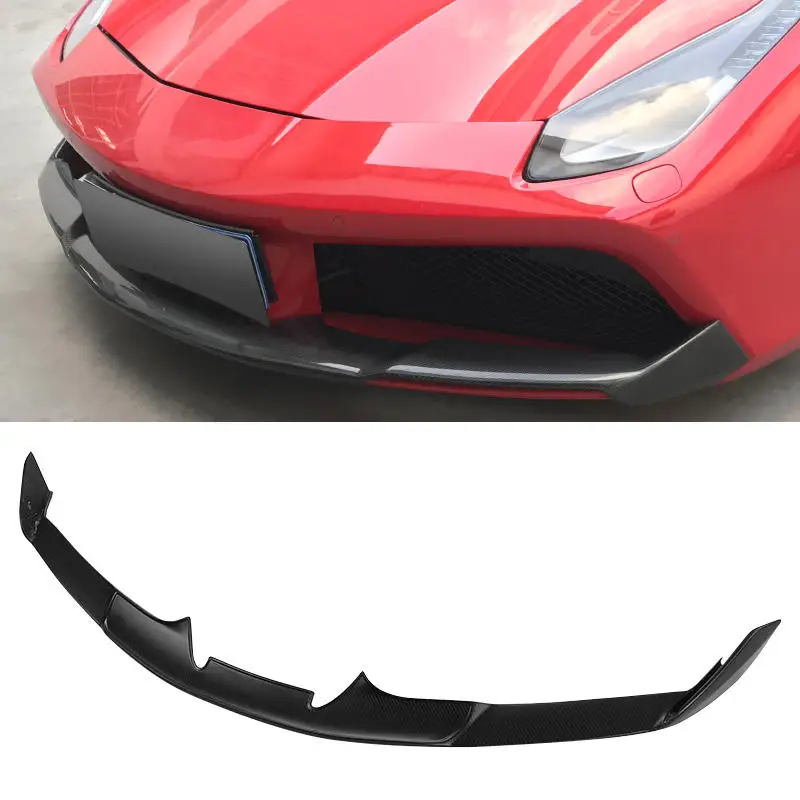 

N Style Carbon Fiber For Ferrari 488 Front Lip Front Bumper Body Kit，Perfect installation