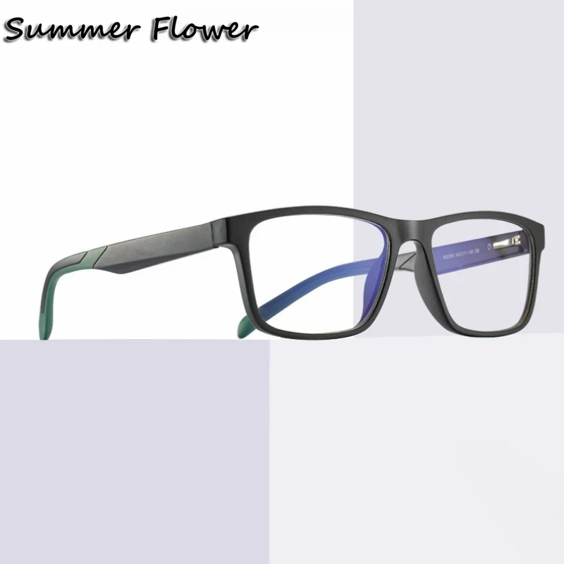 

Men TR90 Glasses Frame 54 mm Medium Face Myopia Prescription Gafas Spectacle Sport Style Ultra Light Eyeglass for Male