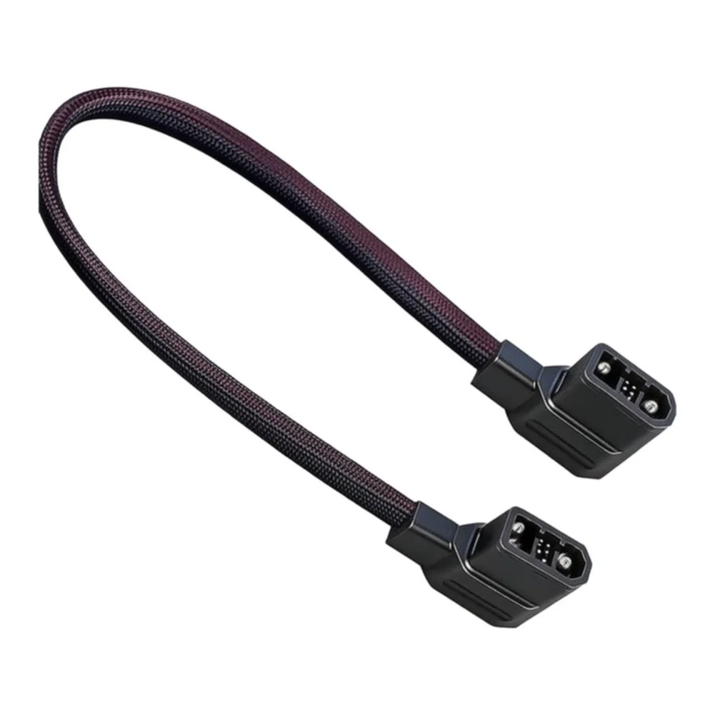 For Tight Space Wiring 50CM 20 Inch Power Cord Generator Extension Wire 90 Degree Curved Connector For EcoFlow Max