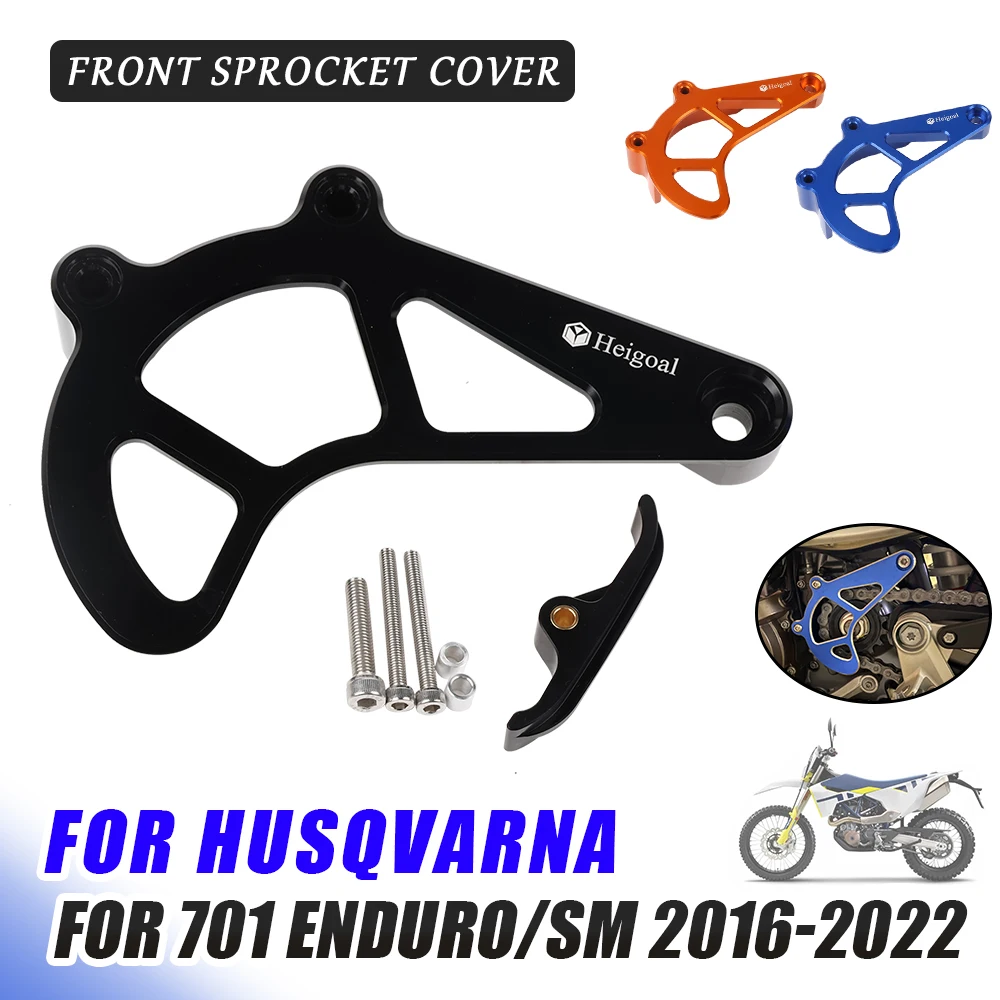 

For Husqvarna 701 Enduro SM 701 Supermoto 701SM Motorcycle Accessories Front Sprocket Cover Chain Protector Guard Cap Case Saver