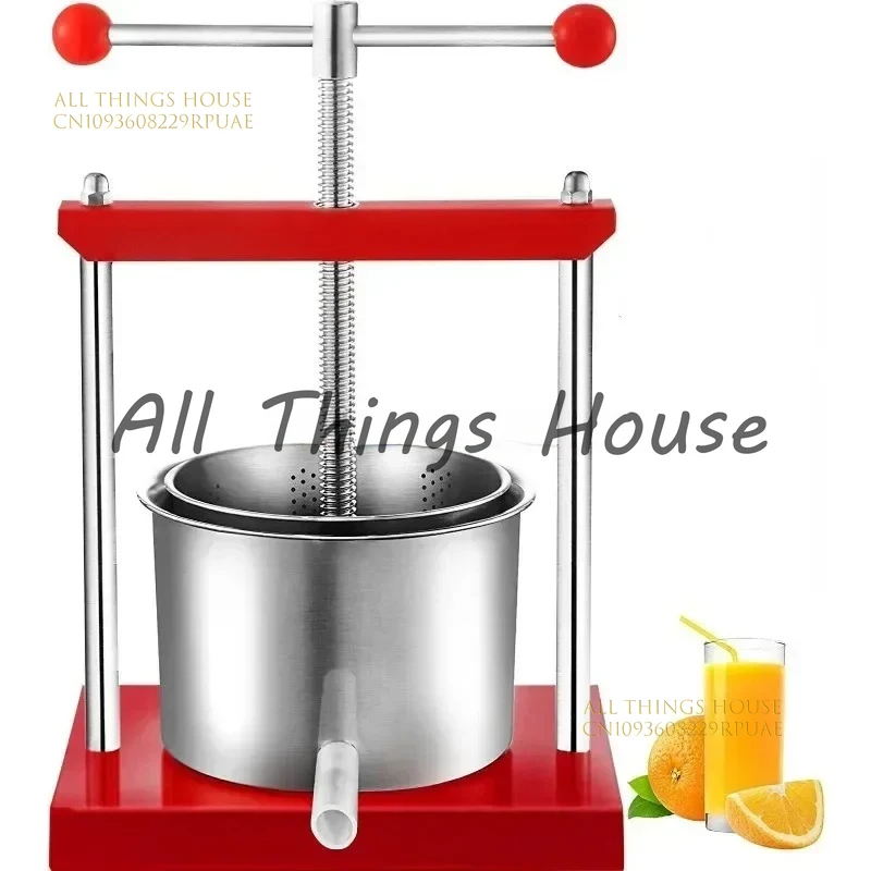 

Household Manual Stainless Steel Press Multifunctional Wine Separation and Filtration To Remove Water
