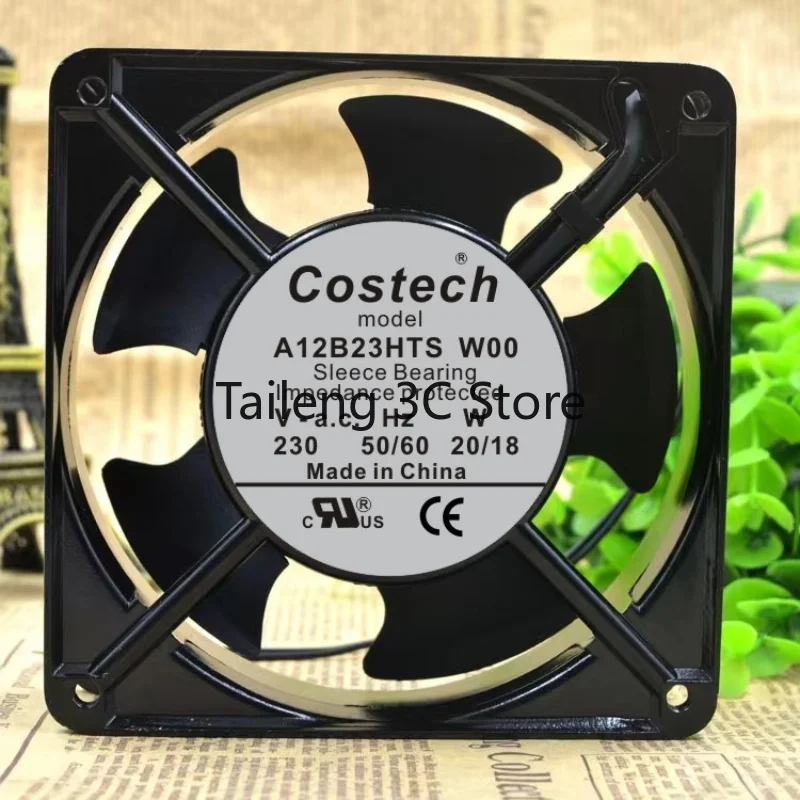 

Оригинальный новый вентилятор охлаждения процессора для Costech 12038 A12B23HTS W00 230 В 20/18 Вт охлаждающий вентилятор 120x120x38 мм