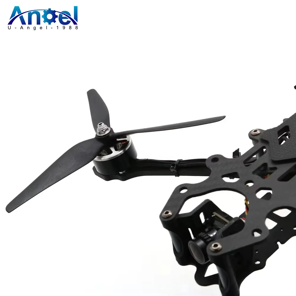 

2Pairs Carbon Nylon Propeller Props 7040 8040 9045 1050 3-Blade CW CCW 7inch/8inch/9inch/10inch For RC FPV Drone Multirotor
