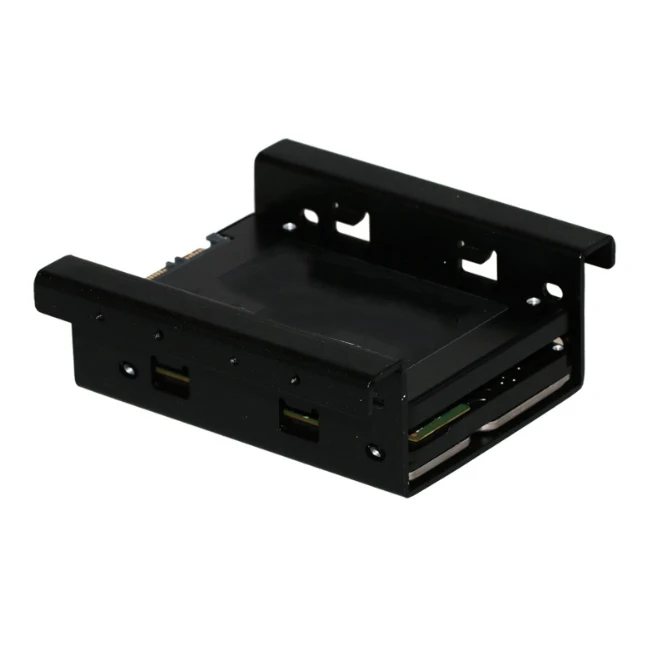 FZFZ 2 ベイ 3.5 インチから 2.5 インチのハードドライブ内部取り付けアダプターブラケットアルミニウムモバイルホルダー