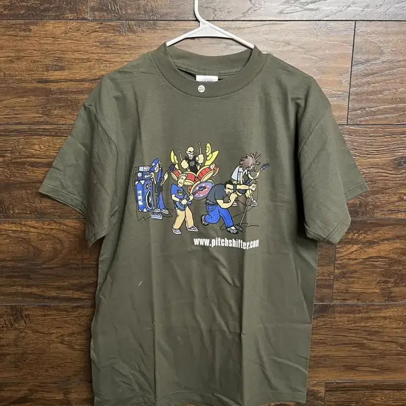 Y2K Pitch Shifter Band T Shirt Cartoon L