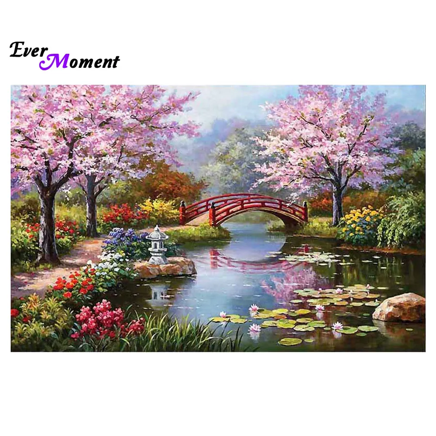 

3D Scenic diamond painting party needlework precise printed set cross stitch - square diamond Embroidery ASF082