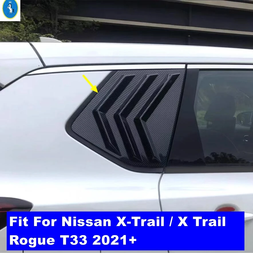 

Plastic Car Rear Window Louver Shutter Vent Cover Trim For Nissan X-Trail / X Trail Rogue T33 2021 - 2024 Exterior Accessories