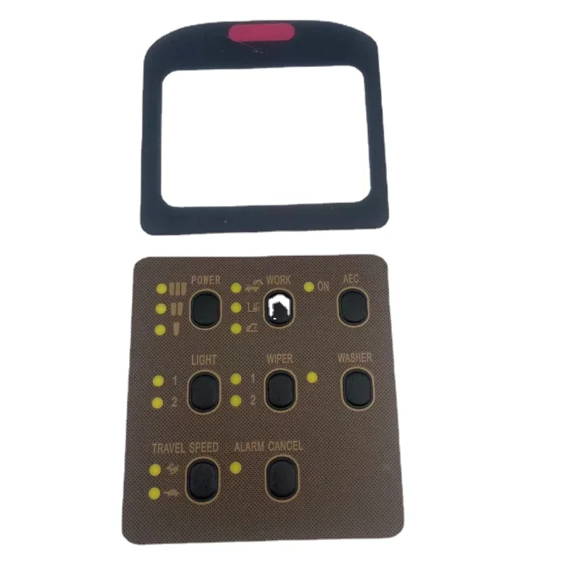 7Y5500 E312 320 330V1V2BCD for E320  Monitor Keypad Stickers 7Y-5500 monitor surface for excavator