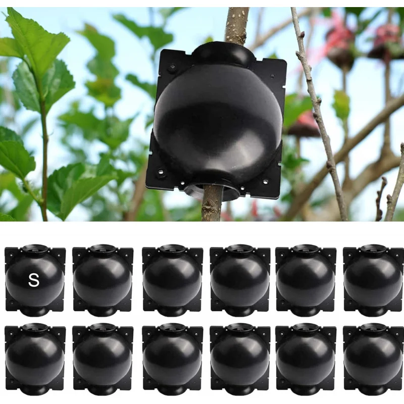 12 Plant Root Growth Box,Reusable Air Propagation Kit Plant Root Ball Grafting Tool,Plant root grafting box for rapid plant prop