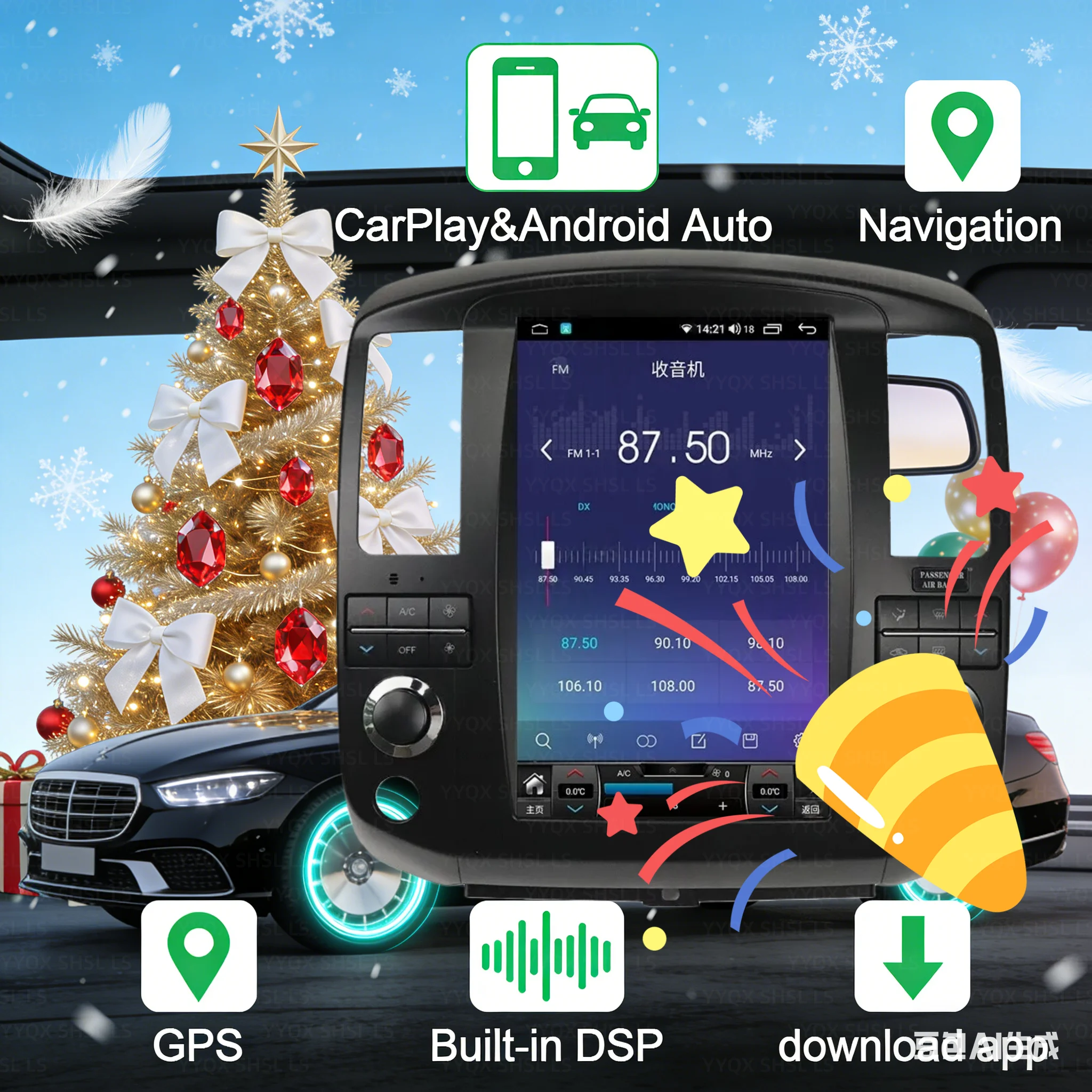 

13inch For Nissan Pathfinder R51 2008-2012 Android Touch Screen Radio Carplay Car Multimedia Video Player Stereo GPS Navigation