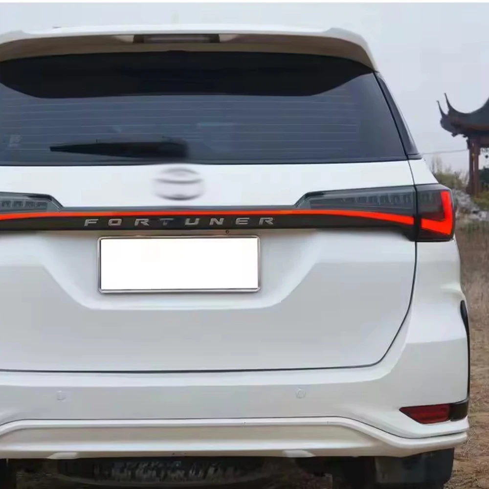 For Toyota Fortuner 2016-2024 LED Car Taillights Assembly Upgrade Start Animation Dynamic Through Taillights Tools Accessories