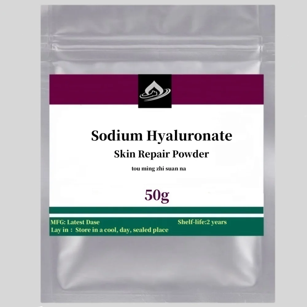 Supply 50-1000g 100% Sodium Hyaluronate Powder Hyaluronic Acid Stock Solution Skin Care Material Repair