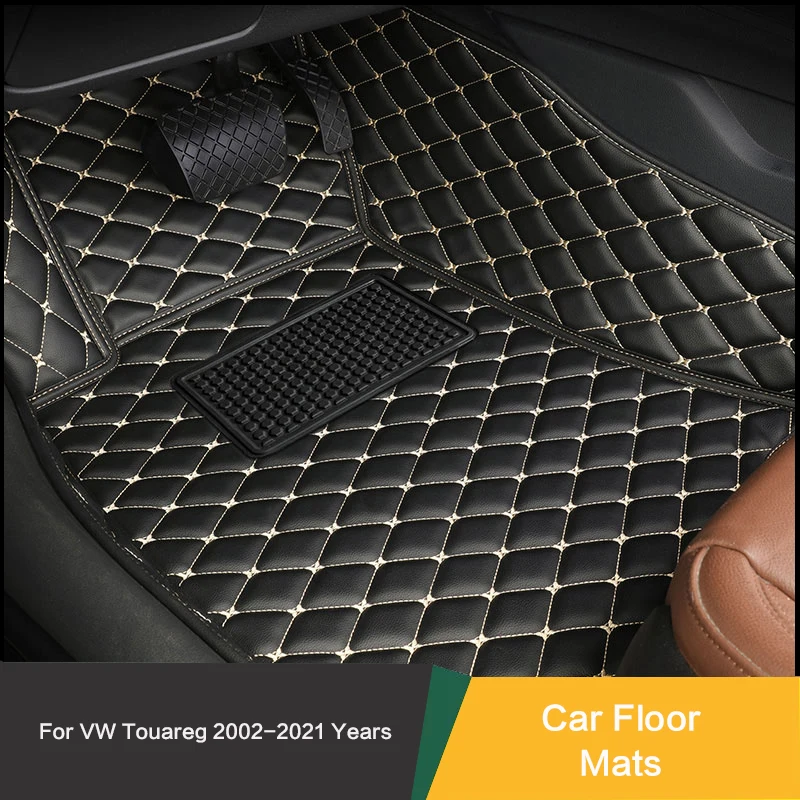 

Custom Car Floor Mats Special For VW Touareg 2002-2021 Years Leather Carpet Waterproof And Non-slipCar Accessories