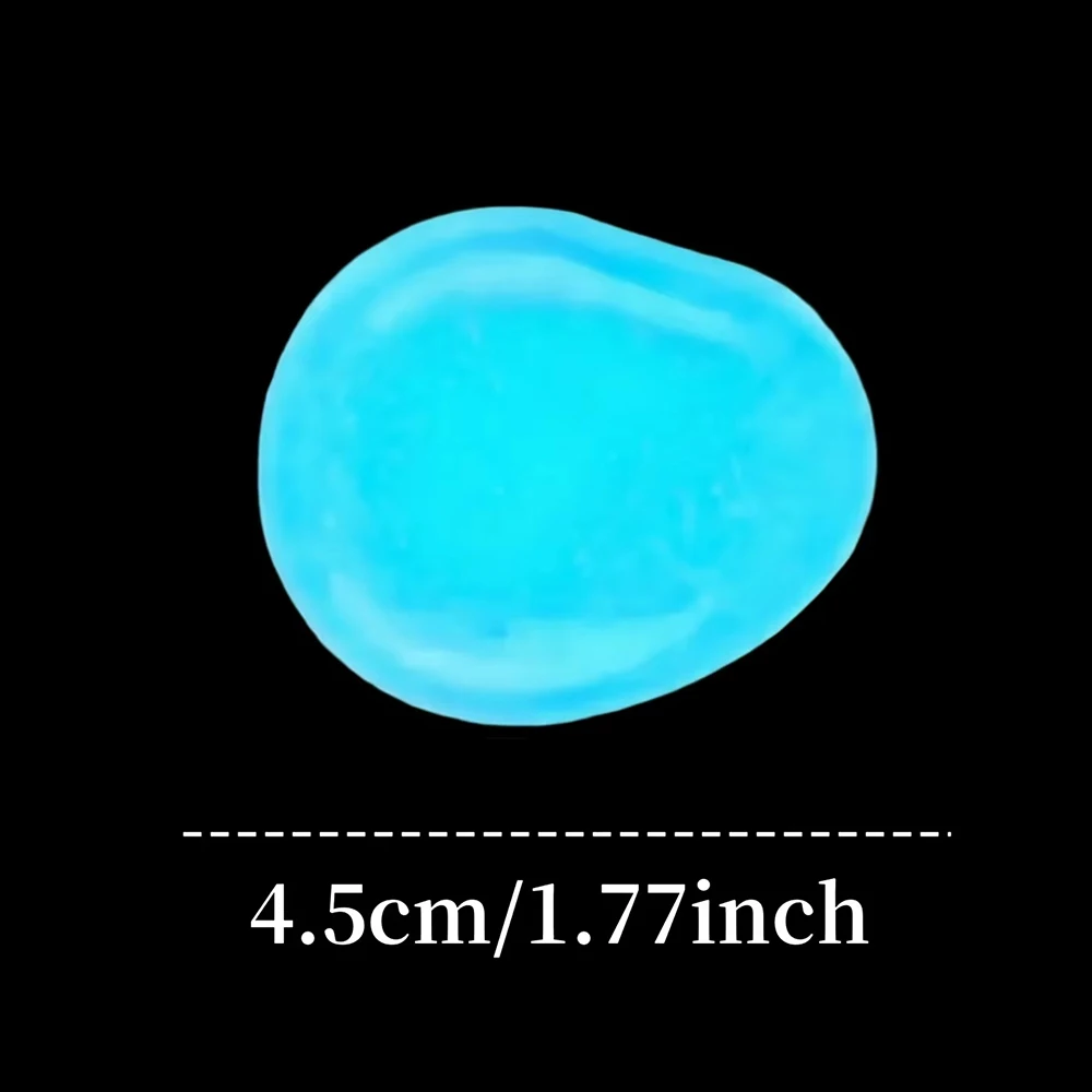 20 قطعة/الحقيبة يتوهج في الظلام حديقة الحصى الحديقة حديقة حجر حوض السمك توهج حجر ديكور خارجي الأحجار للديكور الدانتيل في الهواء الطلق