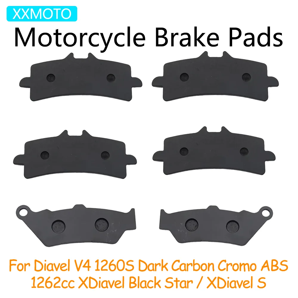 

For Diavel V4 1260S 1260 S Dark Carbon Cromo ABS 1262cc 1262 cc XDiavel Star S Motorcycle Front Rear Brake Pads Accessories