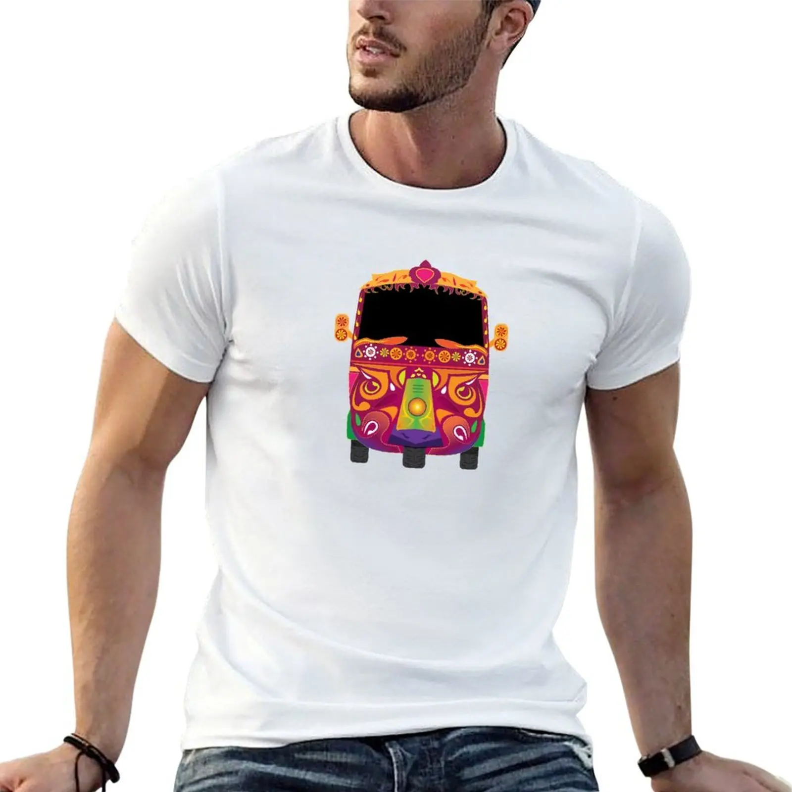 Road ke Rani Pakistani Rickshaw T-Shirt Blouse topping big and tall t shirts for men