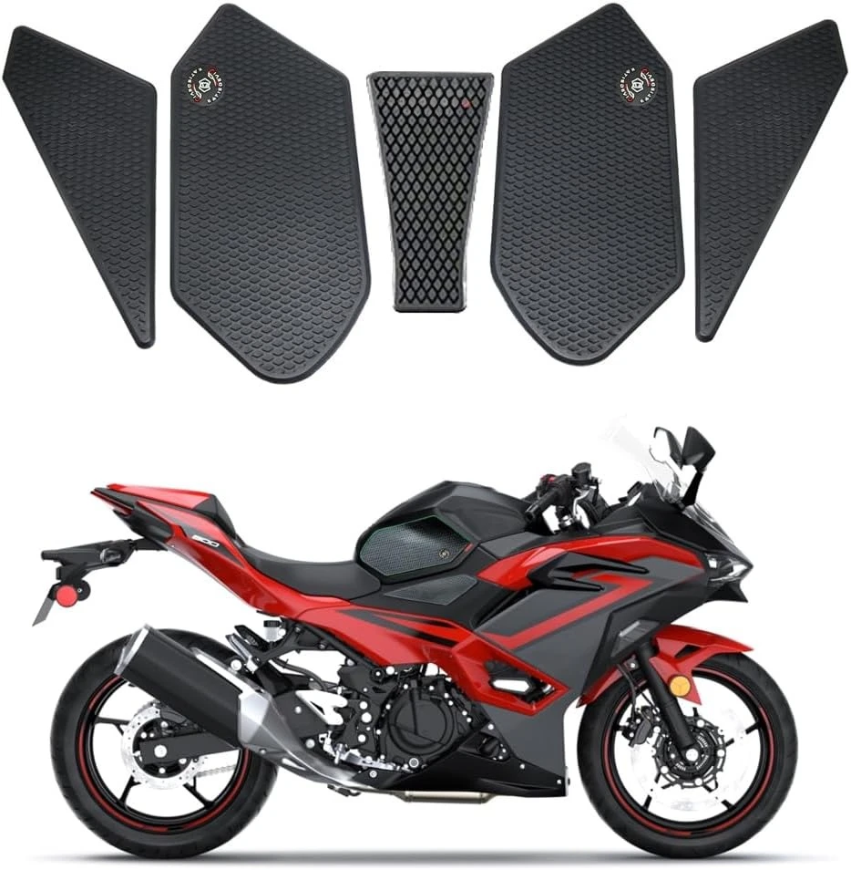 

For Kawasaki Ninja Z500 Ninja500 SE 2024 Side Fuel Tank Pad Protector Stickers Decal Gas Knee Grip Traction Pad Ninja 400 Z400