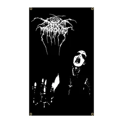 QLflag 3X5Fts Darkthrone Thực Na Uy Kim Loại Bông Tai Kẹp Hình In Ngộ Nghĩnh Cotton DạO Phố Cờ