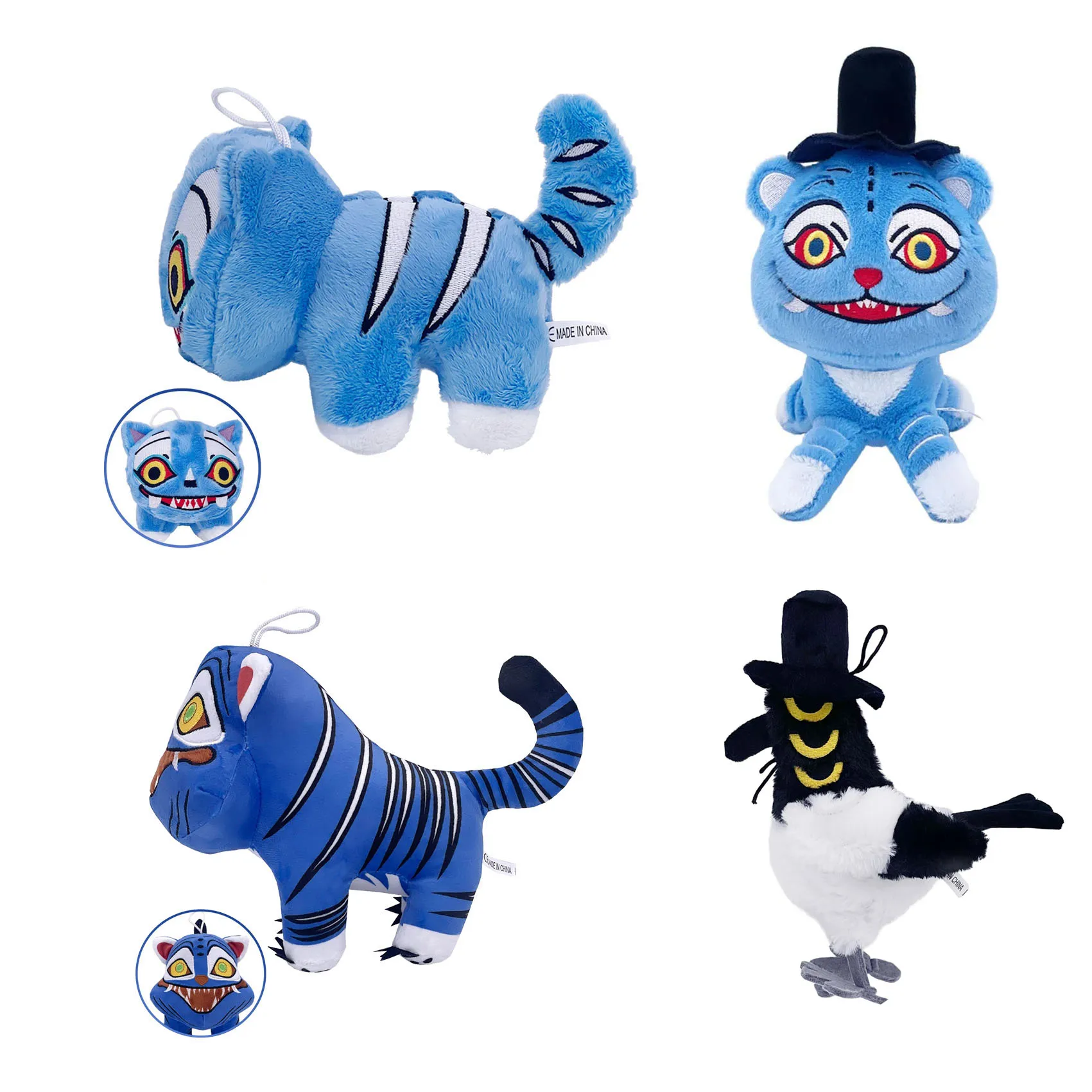 Kpop شيطان النمر الصغير زينة الإبداعية لطيف الصيادين النمر حلية المفاتيح Kawaii الحيوانات معلقة الديكور هدايا الطفل #1