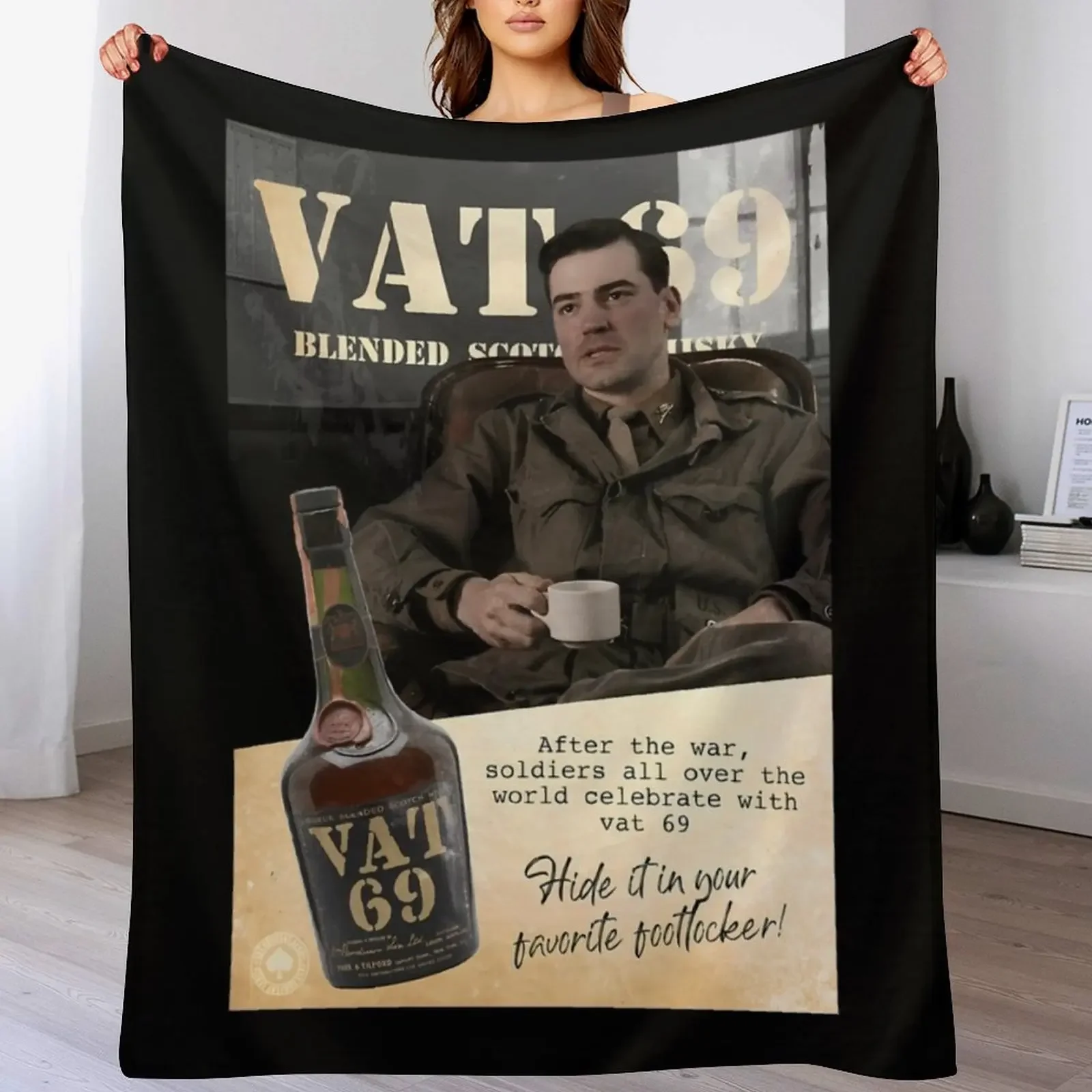 

Nix Vat 69 Essential Throw Blanket Soft Home Decor Blanket for Couch Bedroom