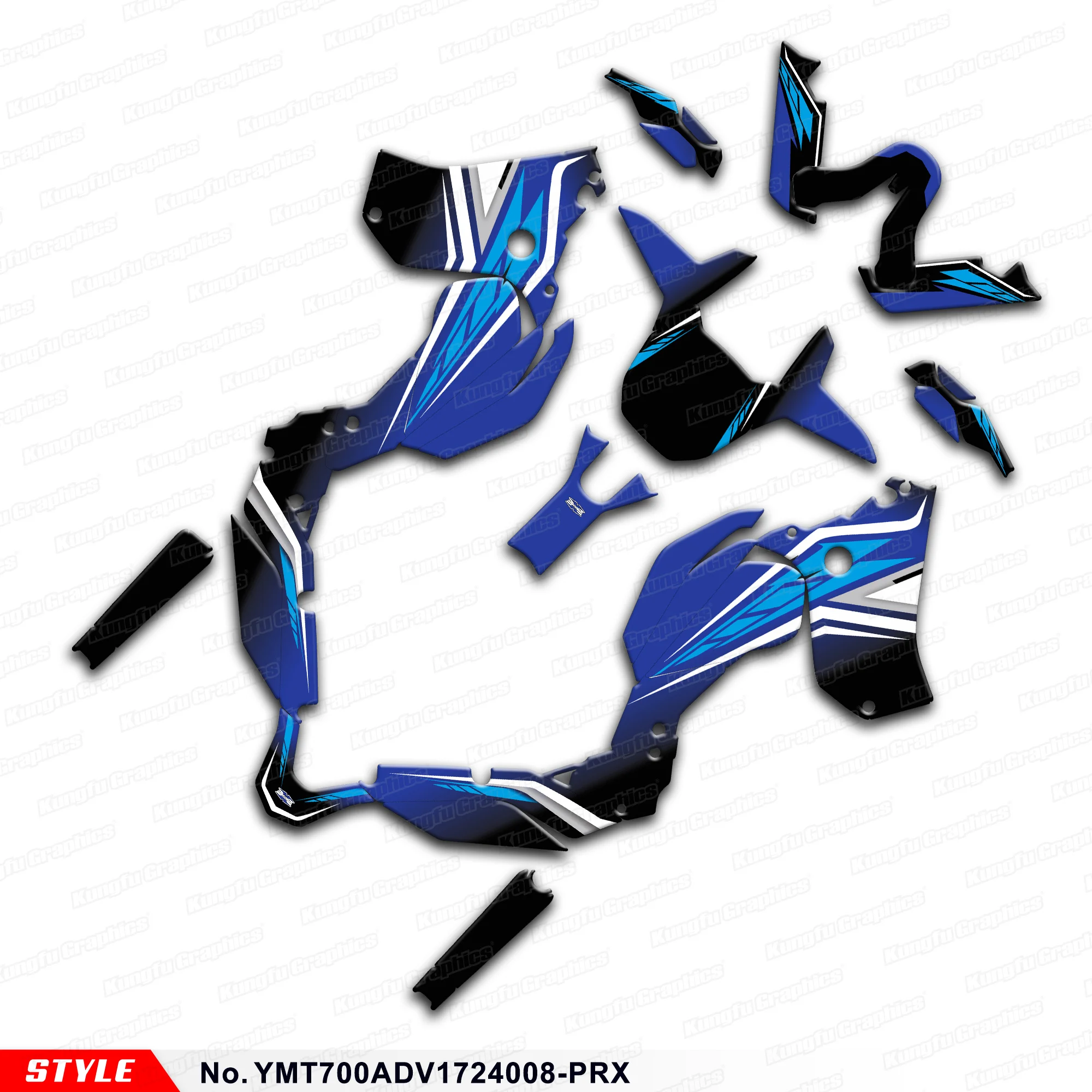 JY Racing Graphics Kit Racing Sticker for Yamaha Ténéré 700 Tenere T700 T7 2017 2018 2019 2020 21 22 23 24, YMT700ADV1724008-PR