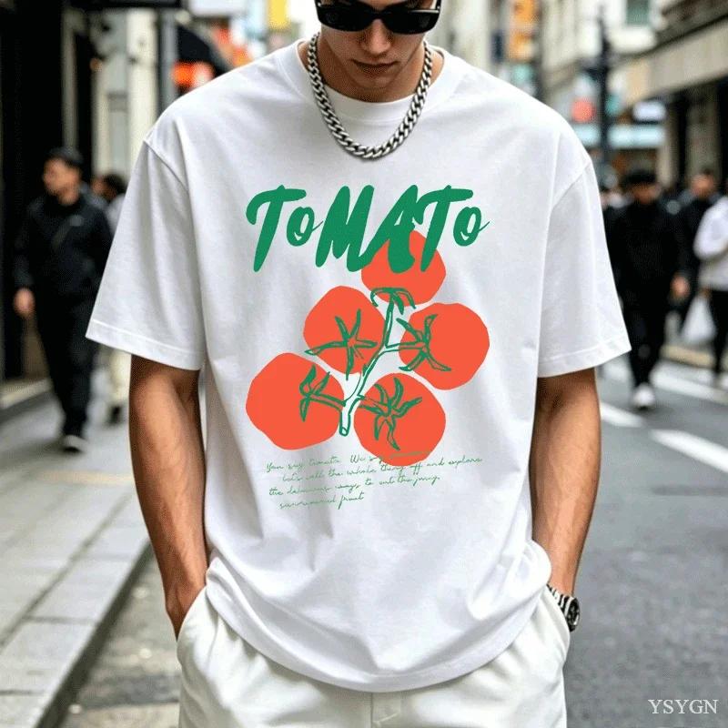 Tomato T Shirt Summer Garden T-Shirt Men Women Girl Farmers Market Tshirt Gift for Gardener Vintage Women Short Sleeve Tshirts