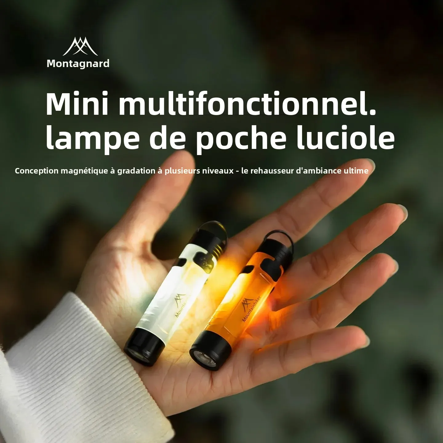 Mountainhik – Mini lampe de poche de poche pour l'extérieur, capuchon à Clip, Led d'ambiance, longue Endurance, soulagement des catastropheures, petite lumière d'urgence 5050