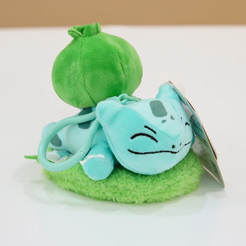 พวงกุญแจรูปสัตว์ Pikachu eevee Bulbasaur Charmander Jigglypuff Squirtle น่ารักจี้ของเล่นตุ๊กตาพวงกุญแจ kado ulang tahun