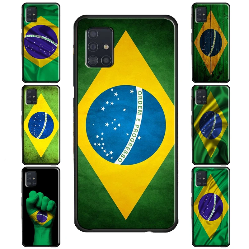 Brazil Flag Case For Samsung Galaxy S20 FE S22 S21 Ultra S8 S9 S10 Note 10 Plus S10e Note 20 Ultra