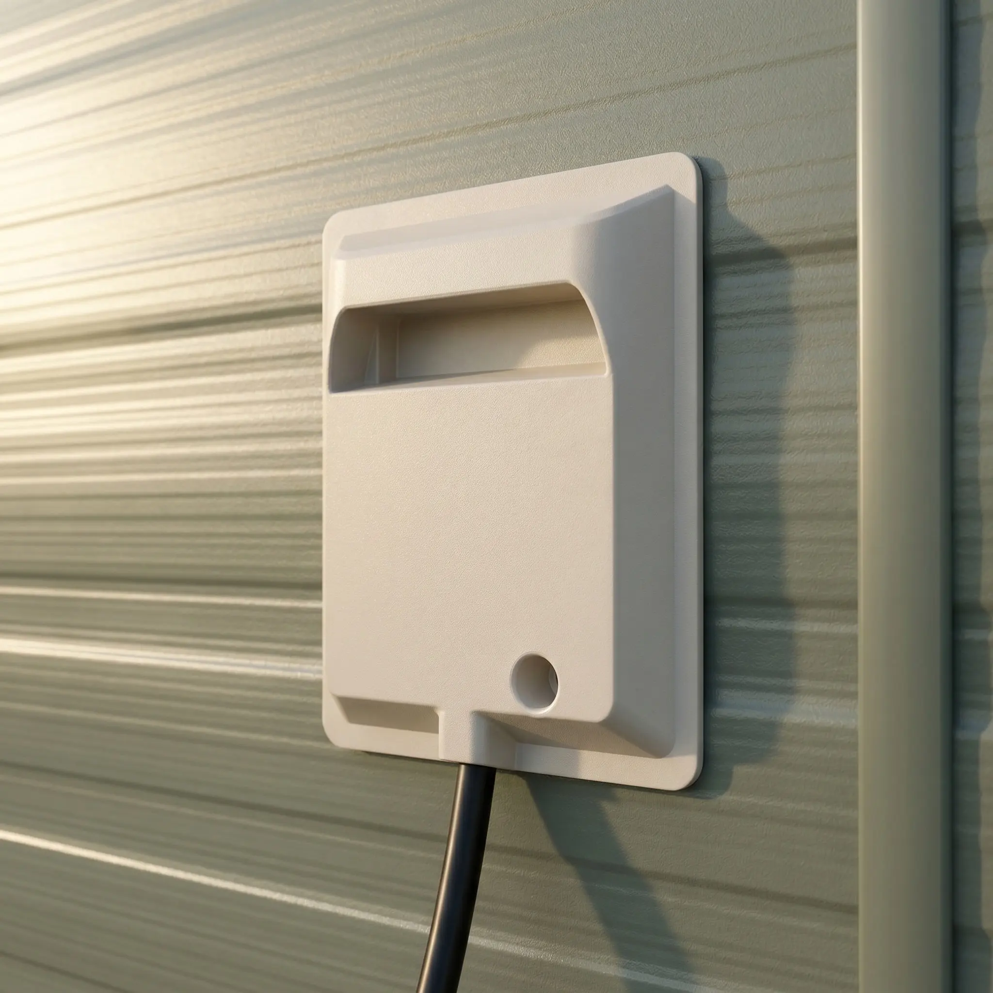 Universal Outdoor Air Conditioner Wiring Cover Heavy-Duty Waterproof Plastic Shield Snap-Fit Ac Condenser Unit Power Cord