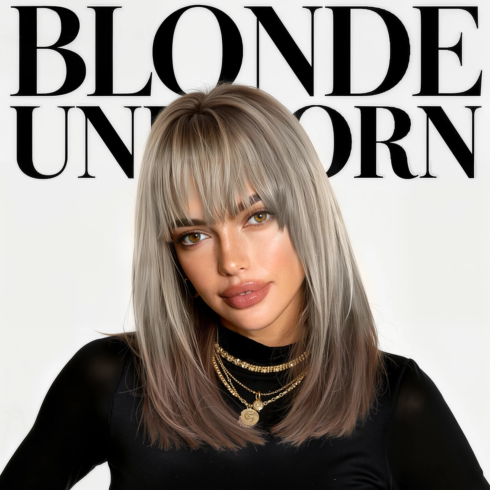 

Блондинка Единорог Короткий Боб Прямой Синтетический Парик Омбре Коричневый Блондин Многослойные Натуральные Волосы Женщины с Челкой Вечеринка Косплей Ежедневно