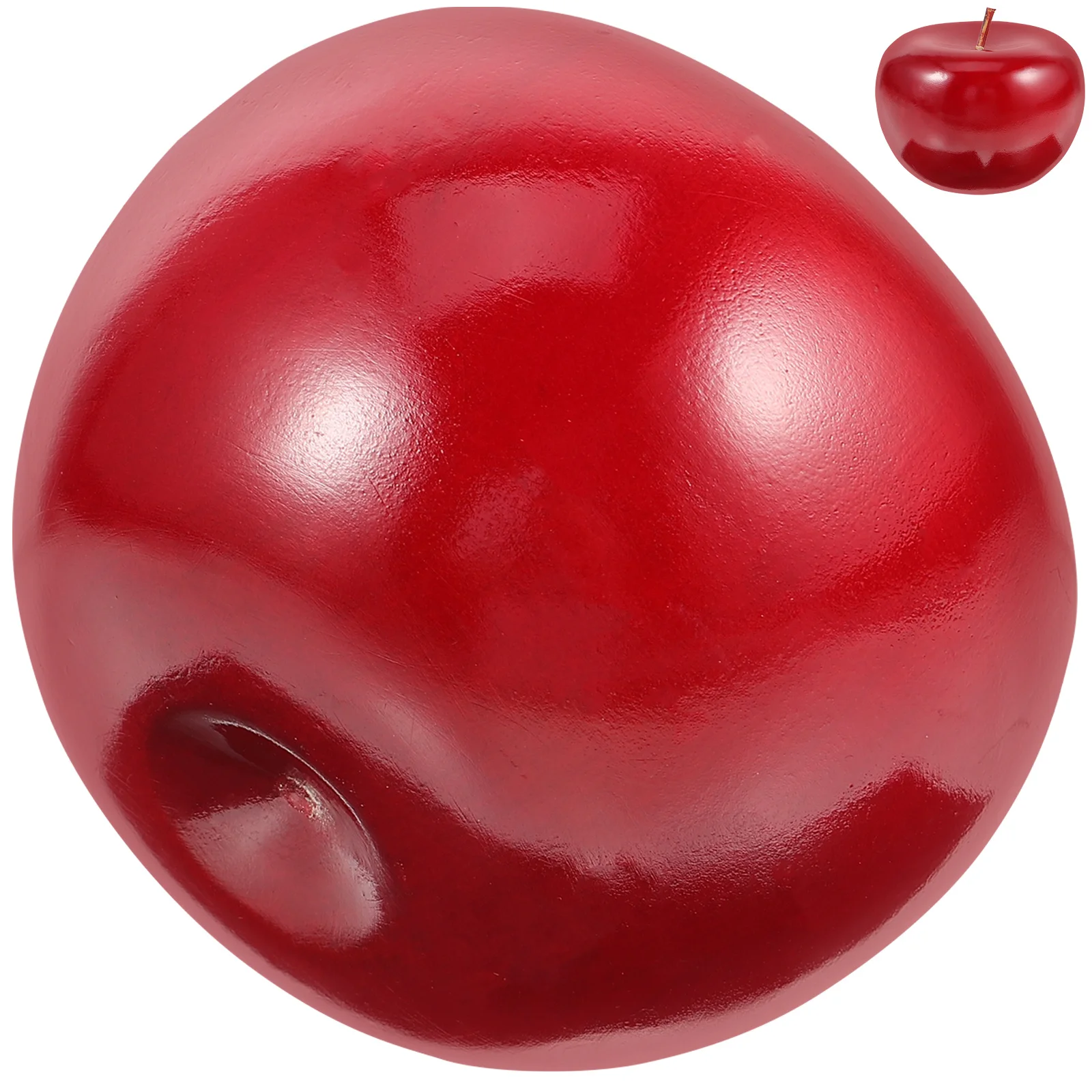 

Simulation Apple Ornament Wooden Decor Christmas Apples Desktop Adornment Home Crafts Christmas Apples Decor Wooden Apple