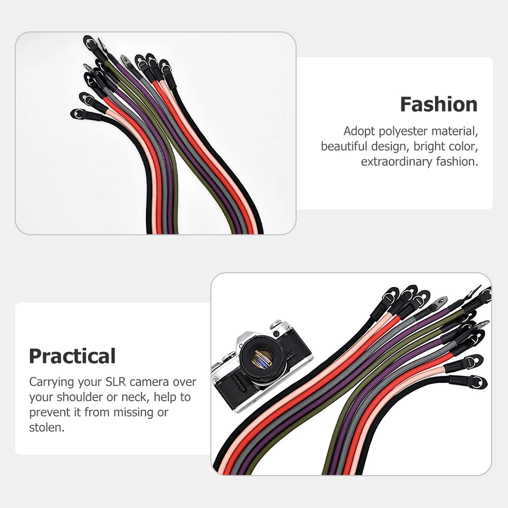 

Wear-Resist Polyester Camera Neck Strap Comfortable Sling Strap for Outdoor Use Mirrorless Cameras Portable Camera Safety Belt