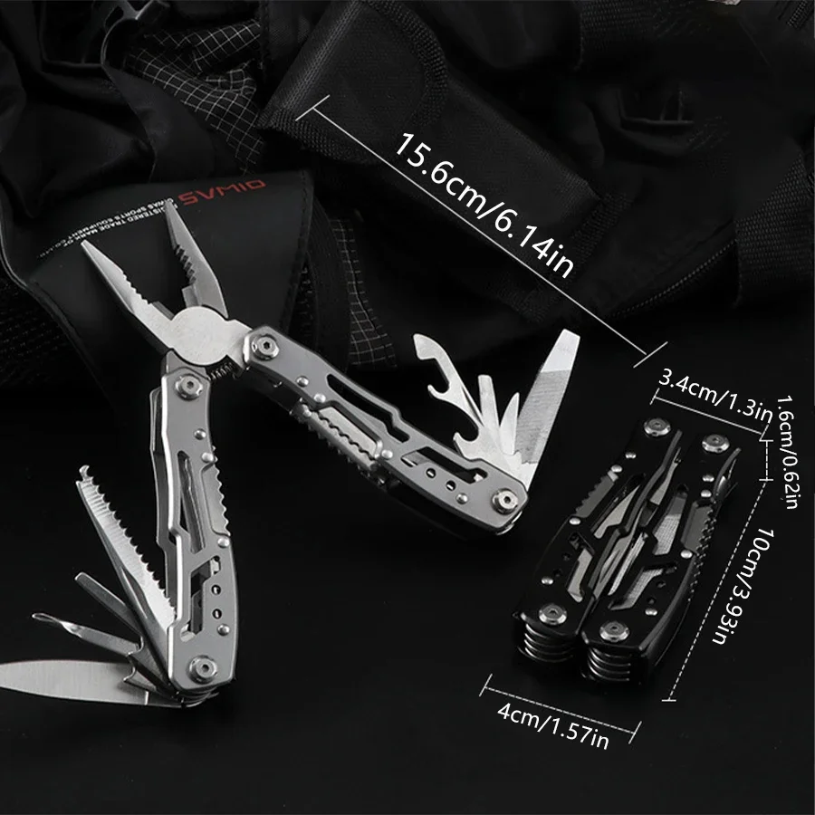 

Outdoor Multitool Camping Portable Stainless Steel Folding Multifunction Tools Emergency survival Knife Pliers