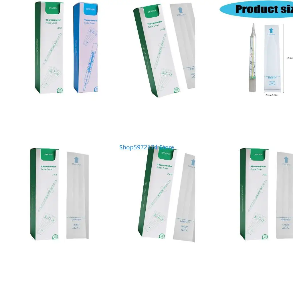 Y3NB Thermometers Safe Cover 100Pcs Pack Protective Sleeve For Home And Hospital