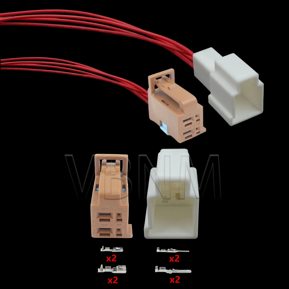 4 Pin 6098-2830 AC Assembly Car Seat Lift Motor Wiring Harness Socket With Wires Automobile Unsealed Composite Connector