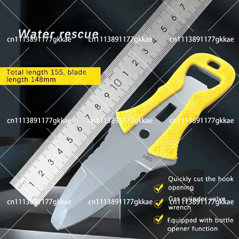 Portable Rope Cutter Knife Multi-Function for Firefighting Water Rescue Diving Outdoor Escape
