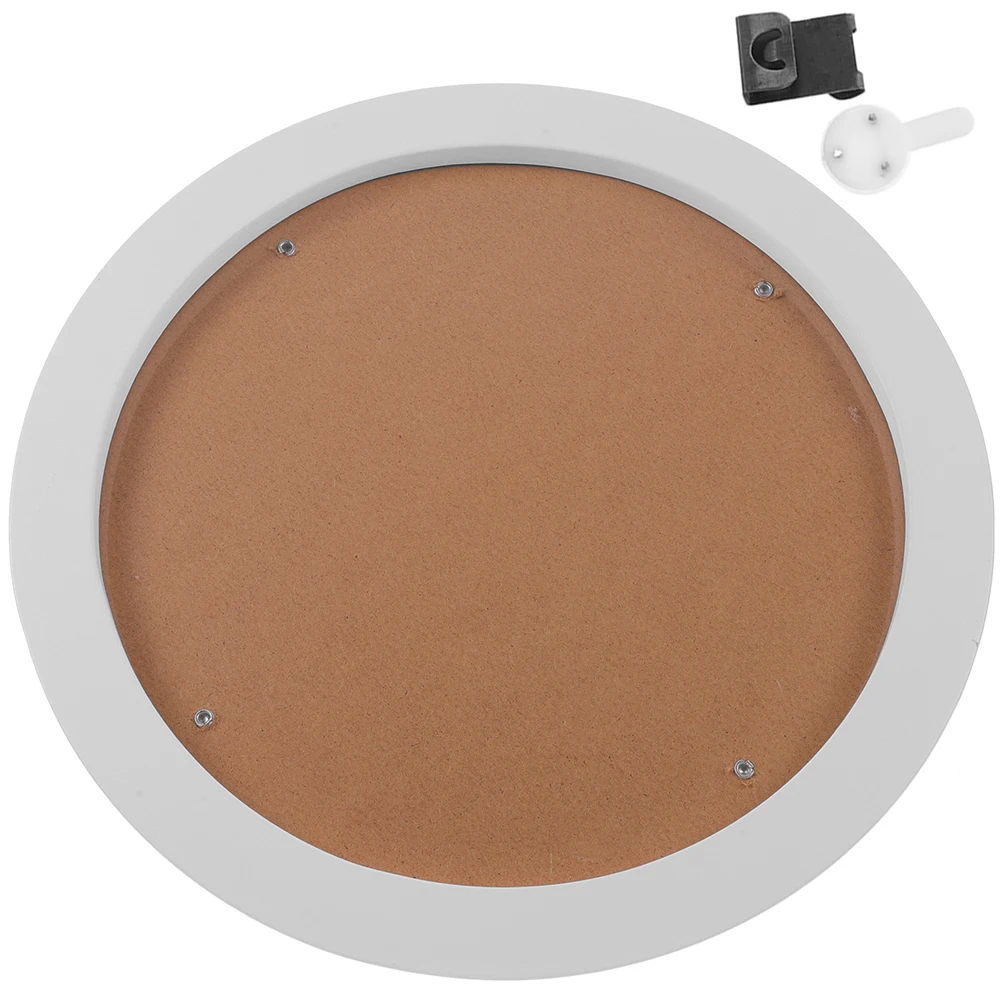 

Round Photo Frame Embroidery Hoop Wall Decor Wooden White Display Bedroom Living Room Cross Stitch Crochet Tool Graduation