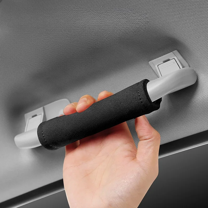 6PCS Car short plush handle cover, car roof protection cover, door handle, anti slip decoration, car interior products