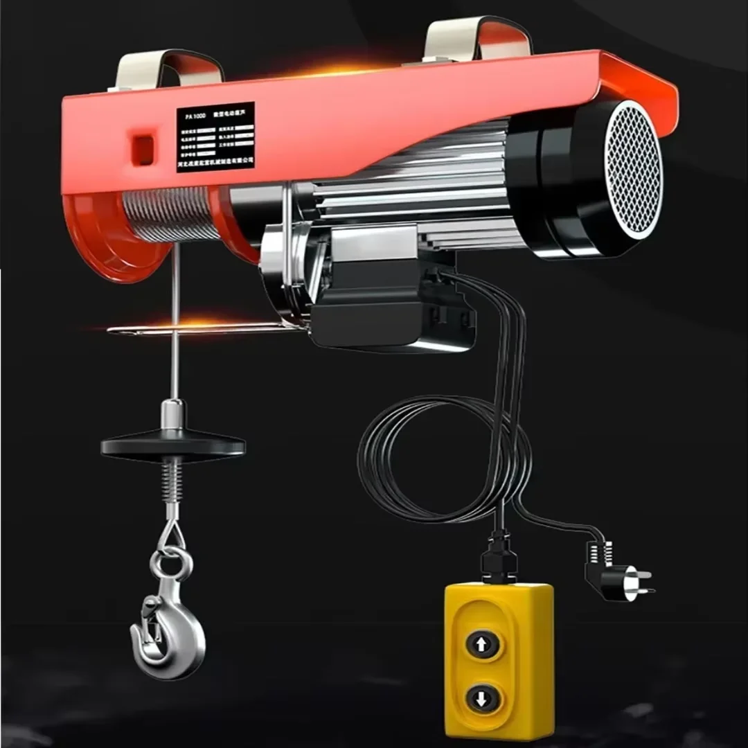

220V electric hoist household crane, winch lift, small hoist, hoist, winch