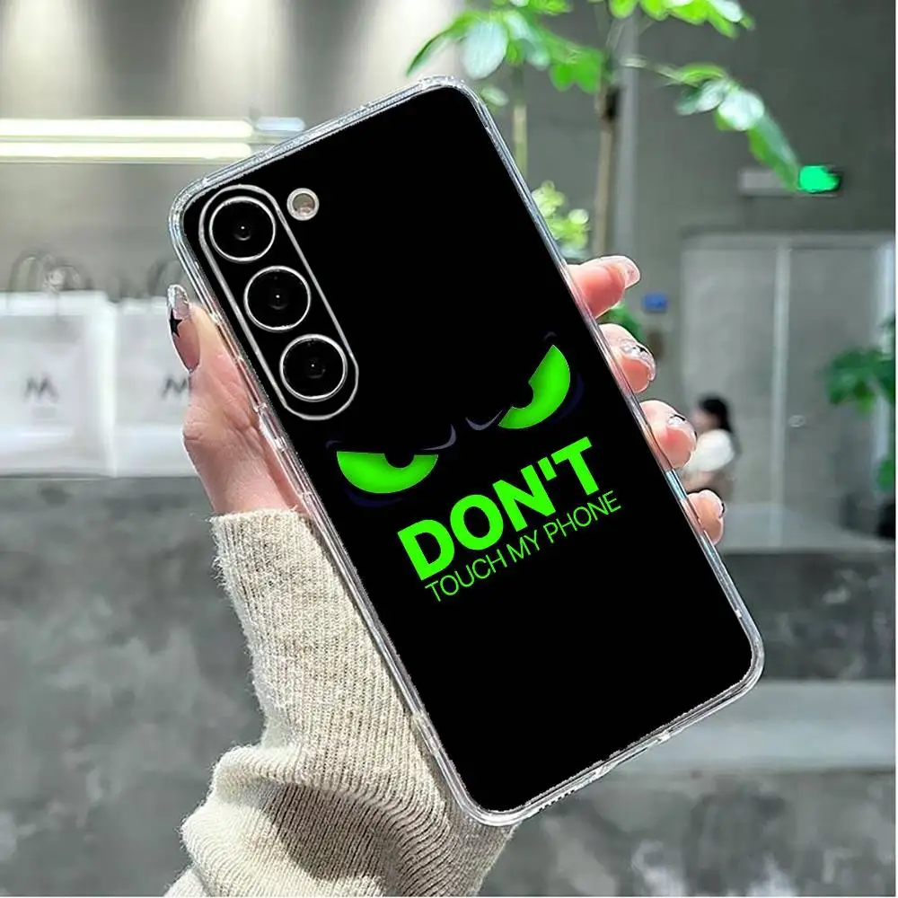 Raak geen ins Telefoon Case Voor Samsung GalaxyA13,21s,22,31,32,52,53,71,72,73, zachte Transparante Cover