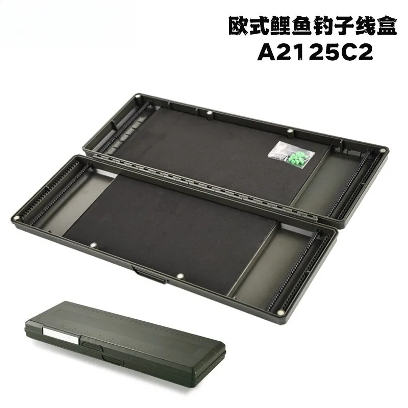 Carp Fishing Leader Rig Box Model A2125C2, Magnetic Tackle Storage Case with Scale, European Angling Accessory Box