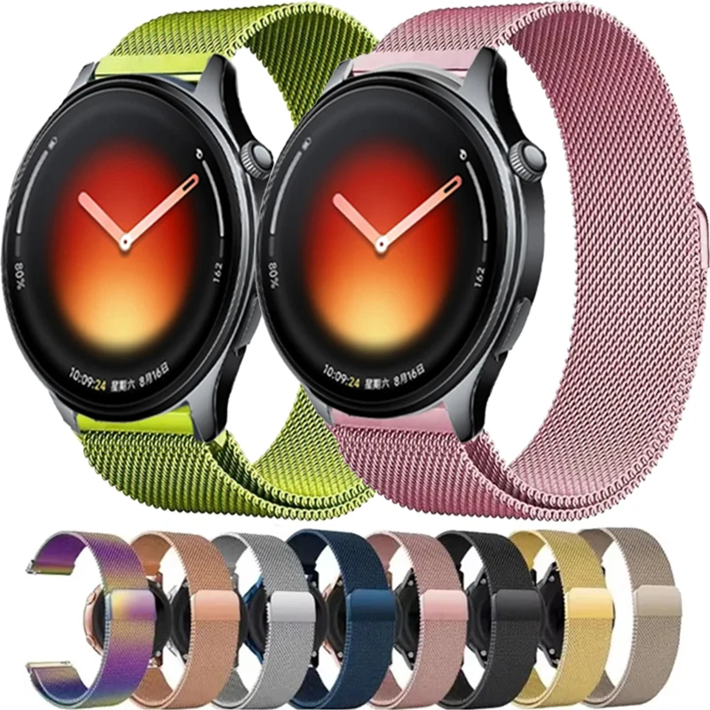 22mm 20mm Metall-Milanese-Armband für Xiaomi Watch 5/S5-4-3-2-1 Weiches Armband für OPPO Watch S/X3/X2/X Oneplus Watch Lite/3/4