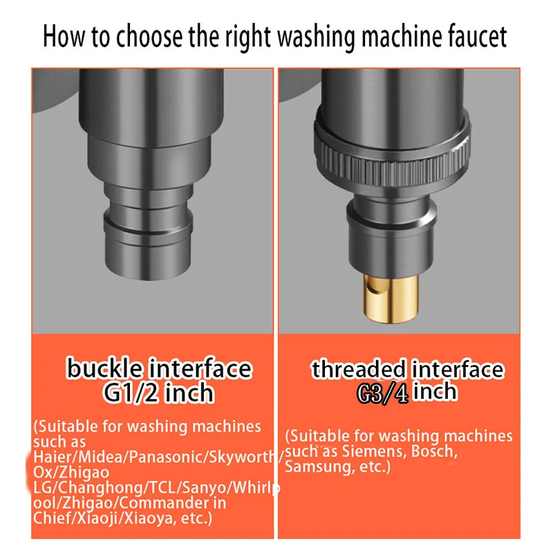Copper Washing Machine Faucets Soild Brass Single Cold Wall Mounted G3/4 Bibcock Outdoor Garden Mop Pool Tap