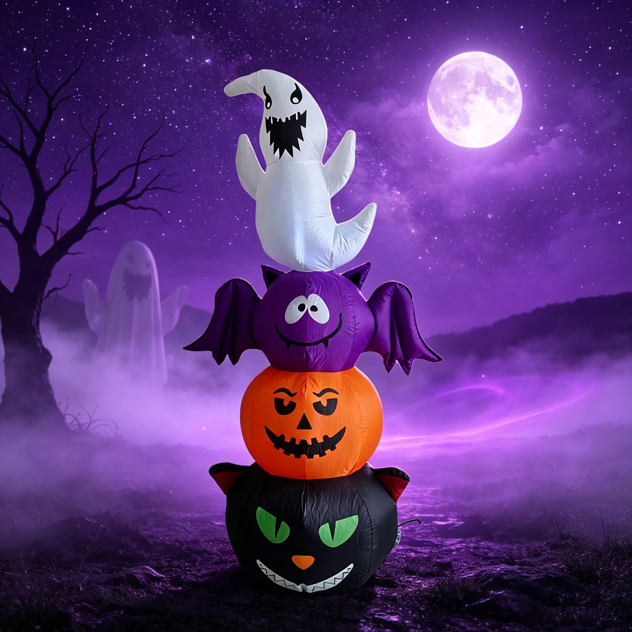 Halloween Elf Inflatable Model Ornaments Outdoor Garden Yard Decorations Waterproof Halloween Outdoor Decorations