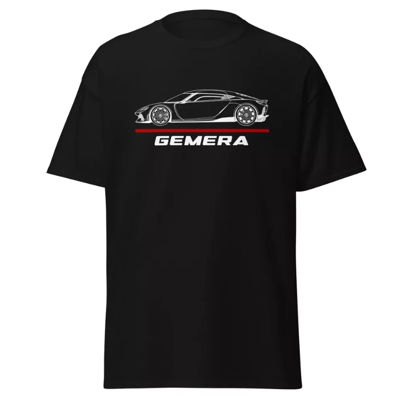 

2024 Men T Shirt Casual Koenigseggs Gemera Supercar Car Enthusiast T-shirt Graphic Summer Short Sleeves 100% Cotton S-3XL Cool