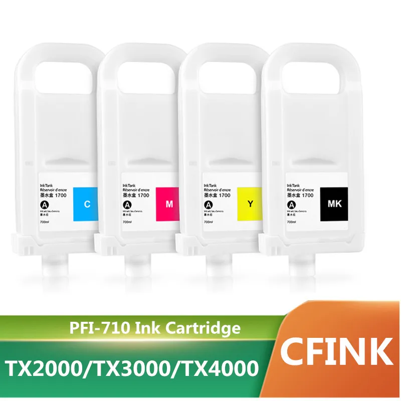 

PFI-710 PFI710 PFI 710 Refillable Ink Cartridge With Chip For Canon TX-2000 TX-3000 TX-4000 Printer TX2000 TX3000